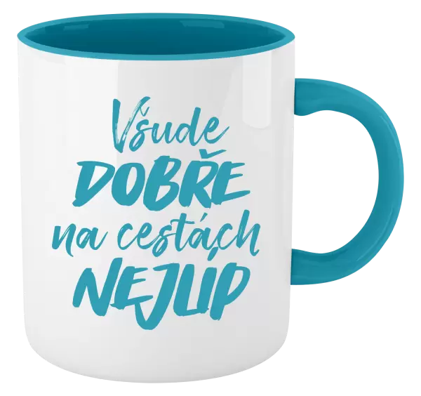 Hrnek Všude dobře na cestách nejlíp