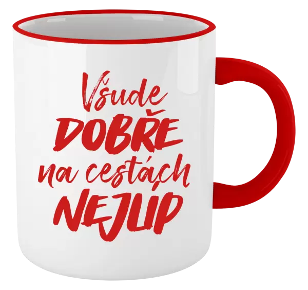 Hrnek Všude dobře na cestách nejlíp