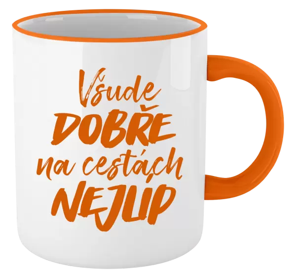 Hrnek Všude dobře na cestách nejlíp