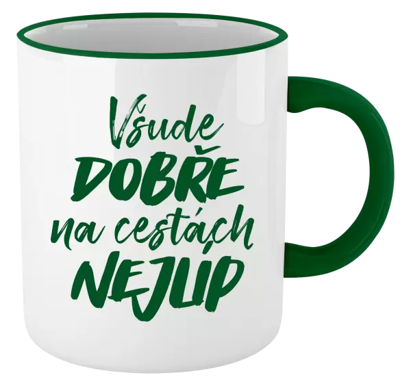 Hrnek Všude dobře na cestách nejlíp