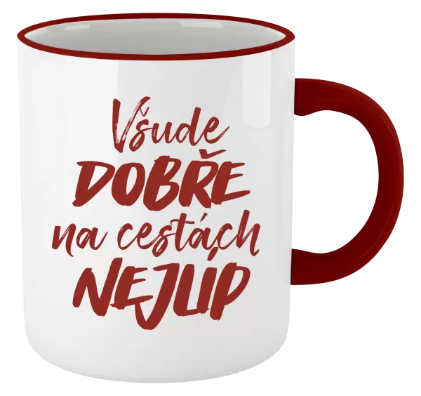 Hrnek Všude dobře na cestách nejlíp