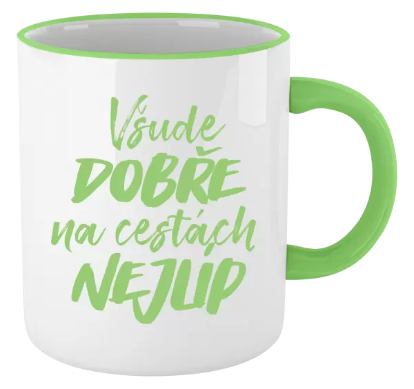 Hrnek Všude dobře na cestách nejlíp