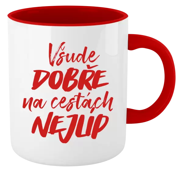 Hrnek Všude dobře na cestách nejlíp