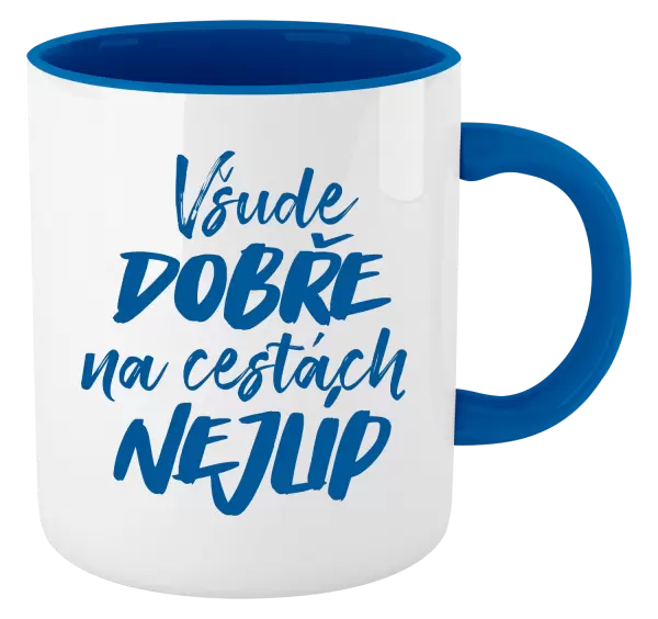 Hrnek Všude dobře na cestách nejlíp