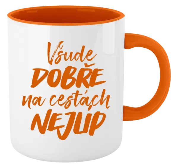 Hrnek Všude dobře na cestách nejlíp