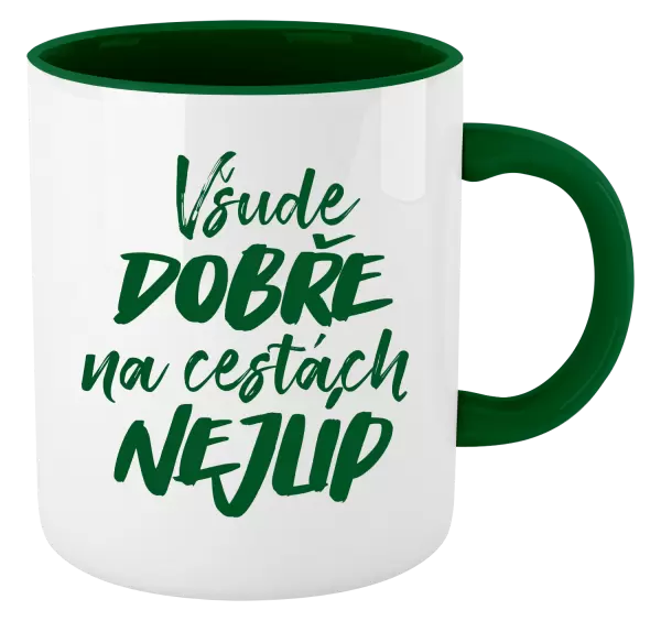 Hrnek Všude dobře na cestách nejlíp