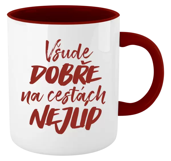 Hrnek Všude dobře na cestách nejlíp