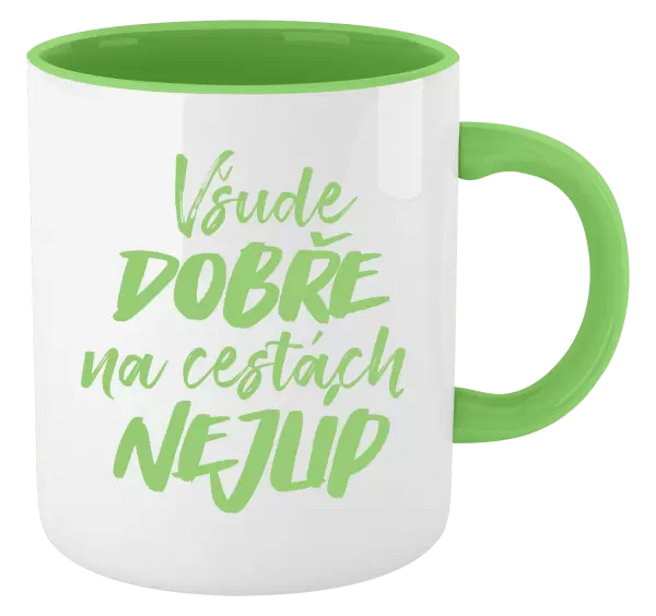 Hrnek Všude dobře na cestách nejlíp