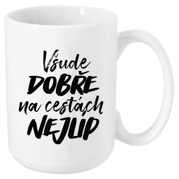 Hrnek Všude dobře na cestách nejlíp