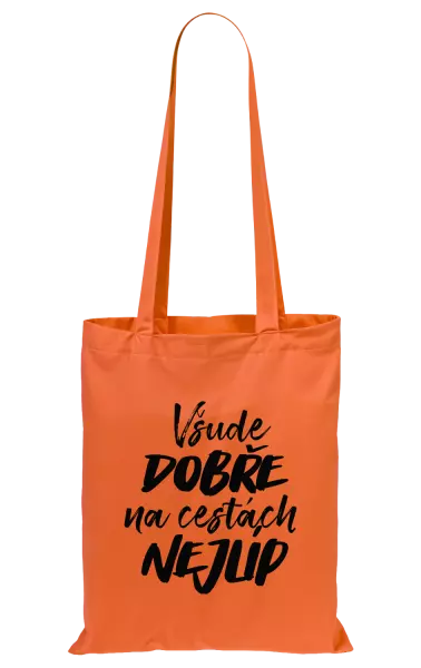 Látková taška Všude dobře na cestách nejlíp