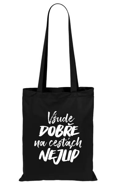 Látková taška Všude dobře na cestách nejlíp