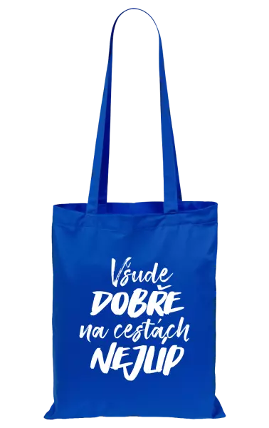 Látková taška Všude dobře na cestách nejlíp