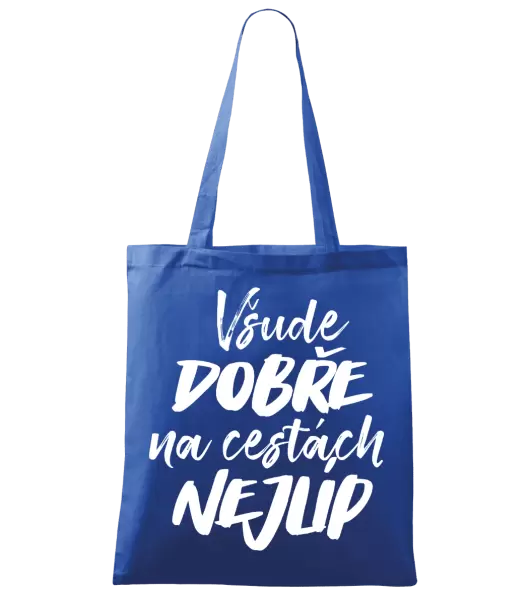 Látková taška Všude dobře na cestách nejlíp