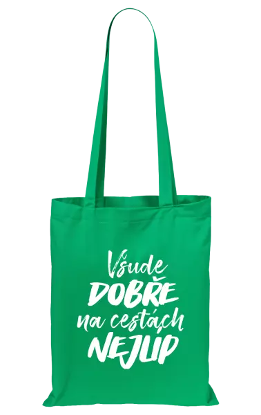 Látková taška Všude dobře na cestách nejlíp