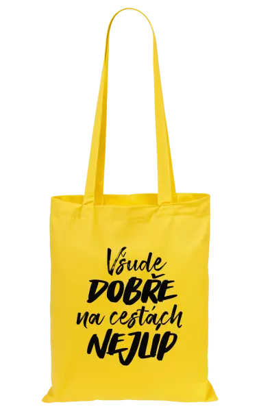 Látková taška Všude dobře na cestách nejlíp