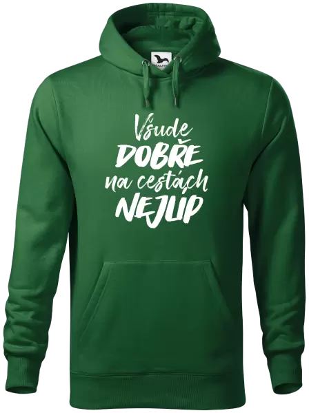 Pánská mikina Všude dobře na cestách nejlíp
