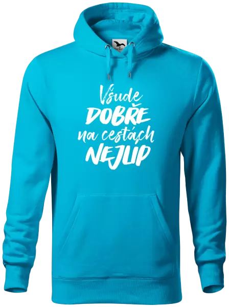 Pánská mikina Všude dobře na cestách nejlíp
