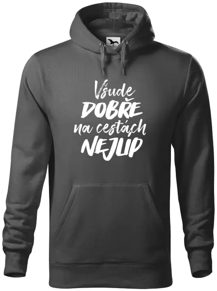 Pánská mikina Všude dobře na cestách nejlíp