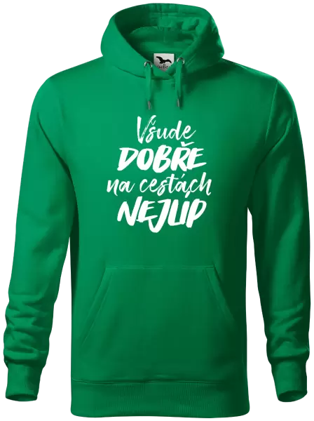 Pánská mikina Všude dobře na cestách nejlíp