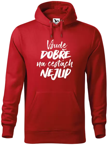 Pánská mikina Všude dobře na cestách nejlíp