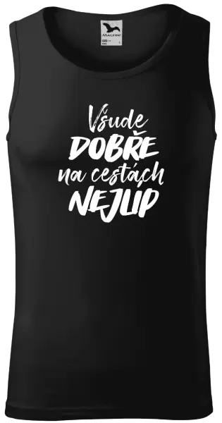 Pánské tílko Všude dobře na cestách nejlíp