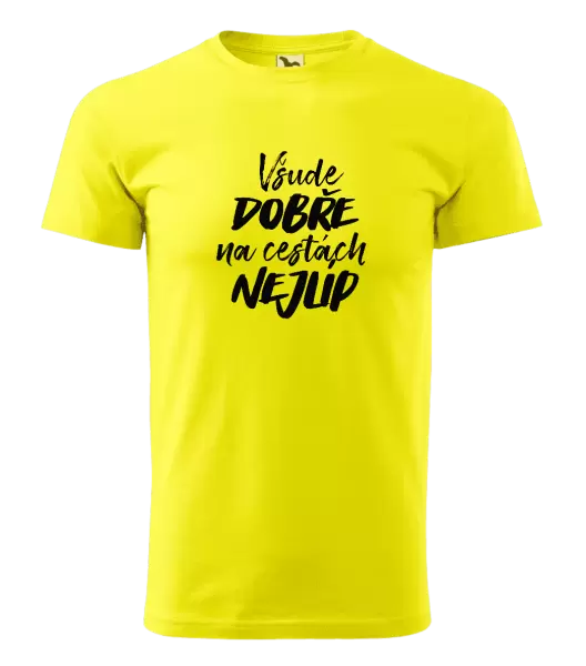 Pánské tričko Všude dobře na cestách nejlíp