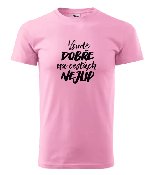 Pánské tričko Všude dobře na cestách nejlíp