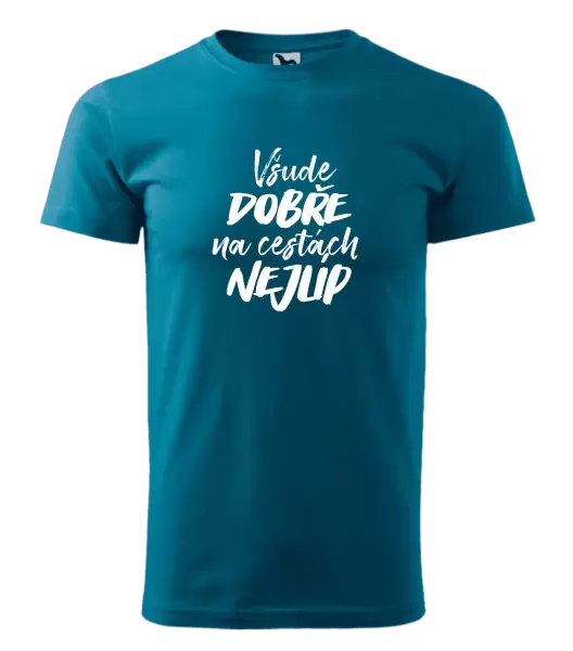 Pánské tričko Všude dobře na cestách nejlíp