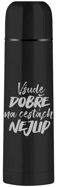 Termoska Všude dobře na cestách nejlíp