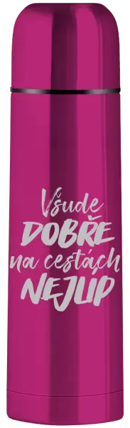 Termoska Všude dobře na cestách nejlíp