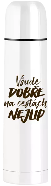 Termoska Všude dobře na cestách nejlíp