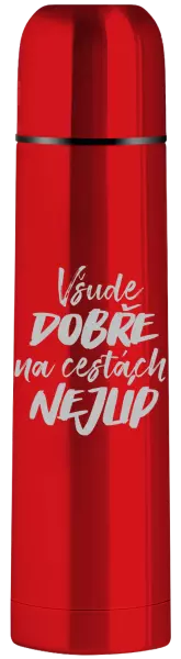 Termoska Všude dobře na cestách nejlíp