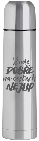 Termoska Všude dobře na cestách nejlíp