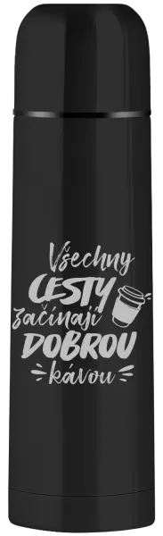 Termoska Všechny cesty začínají dobrou kávou