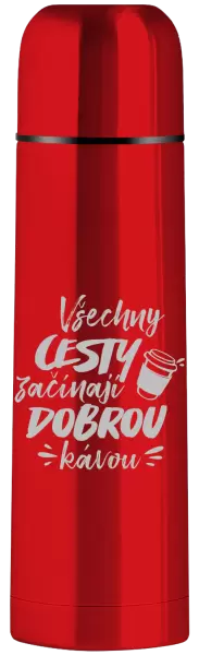 Termoska Všechny cesty začínají dobrou kávou