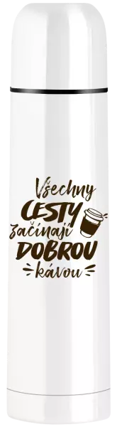 Termoska Všechny cesty začínají dobrou kávou