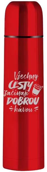 Termoska Všechny cesty začínají dobrou kávou
