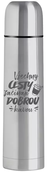 Termoska Všechny cesty začínají dobrou kávou