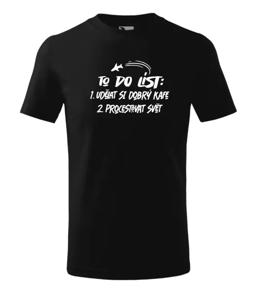 Dětské tričko To do list