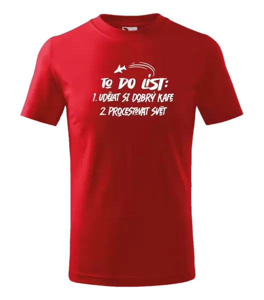 Dětské tričko To do list