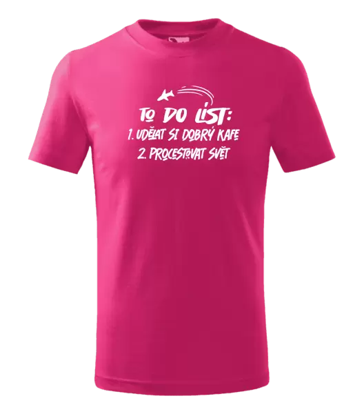 Dětské tričko To do list