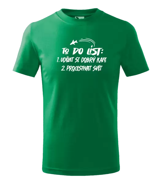 Dětské tričko To do list