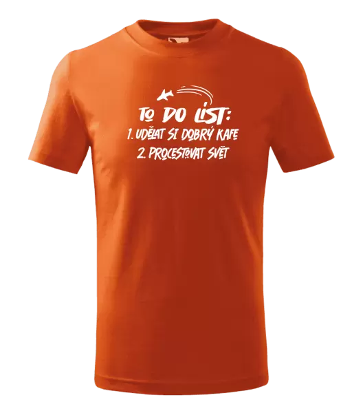 Dětské tričko To do list
