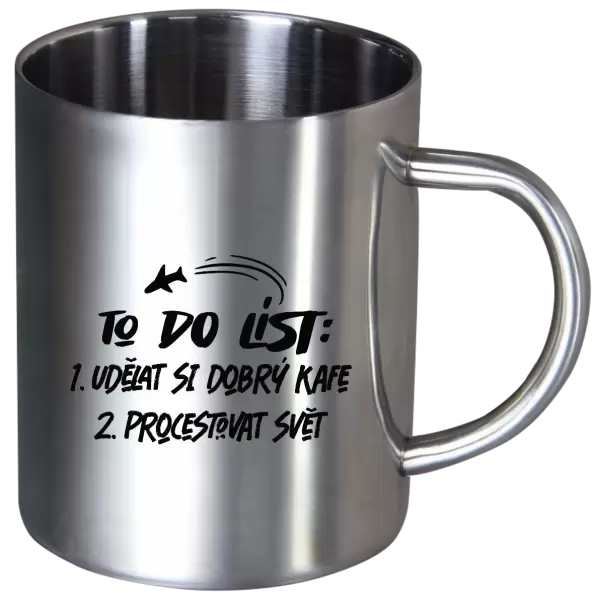 Nerezový hrnek To do list