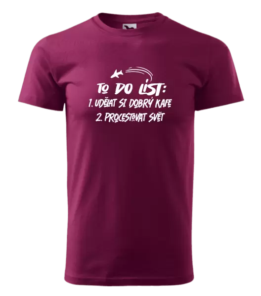 Pánské tričko To do list