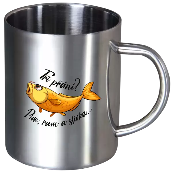 Nerezový hrnek Tři přání