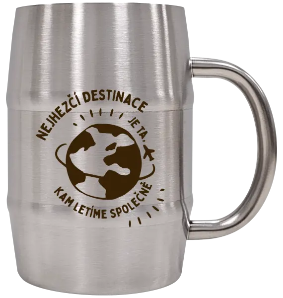 Nerezový chladicí půllitr Nejhezčí destinace