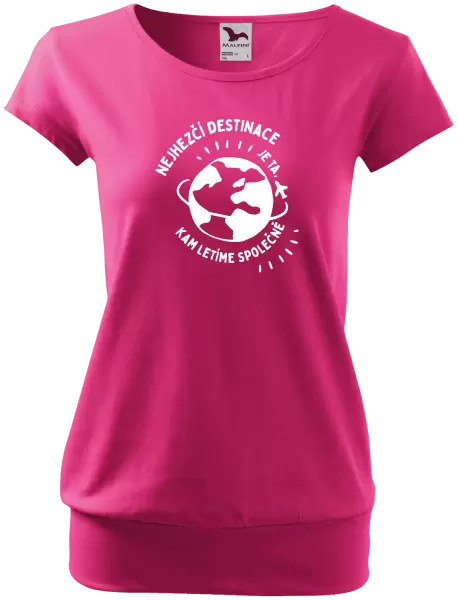 Dámské tričko Nejhezčí destinace