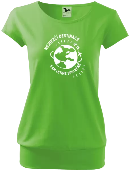 Dámské tričko Nejhezčí destinace
