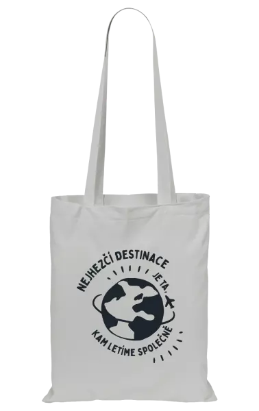 Látková taška Nejhezčí destinace